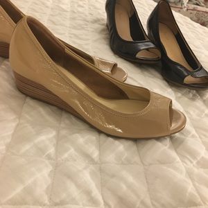 Cole Haan NIKE Air Tali Wedge Open Toe Nude 7.5